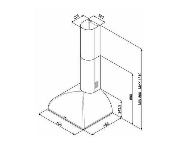 Filtri in Carbone 2 PZ per Cappa Faber Diametro 155 mm H 16 mm KITFC155