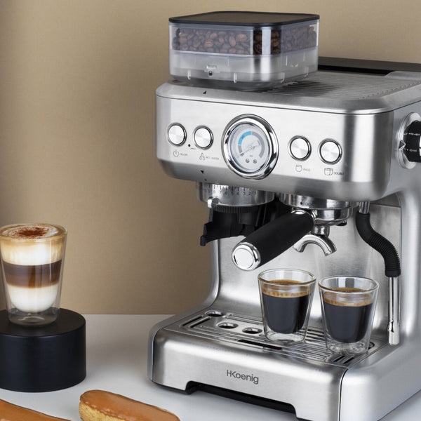 Ⓜ️🔵🔵🔵 H.Koenig EXPRO980 - Macchina per caffè espresso con macinacaffè – Fratelli  Mugnaini
