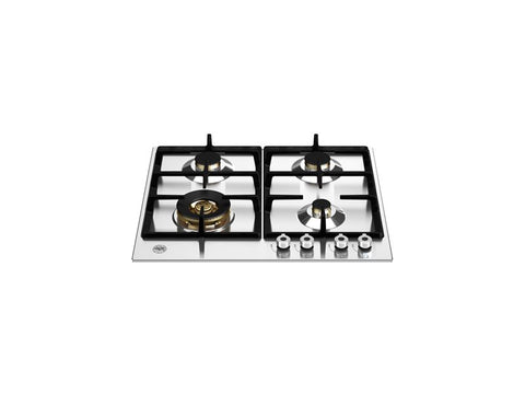 Ⓜ️🔵🔵🔵 BERTAZZONI P604LPROX - Piano Cottura a Gas, 60 cm, Acciaio Inox, Serie Professional, Wok