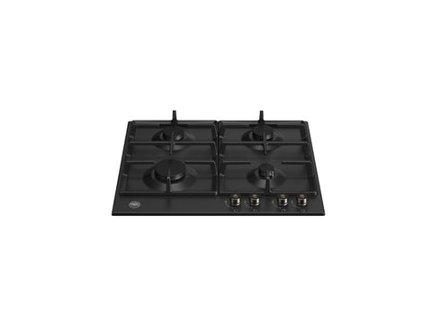 Ⓜ️🔵🔵🔵 BERTAZZONI P604PRONE - Piano Cottura a Gas, 60 cm, Nero Opaco, Serie Professional