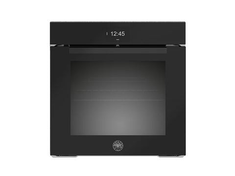 Ⓜ️🔵🔵🔵 BERTAZZONI FMOD6117CTB1 - Forno da incasso, Vetro Nero, 60 cm, Serie Modern, Display TFT, Total Steam, Elettrico, Pirolitico