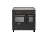 Ⓜ️🔵🔵🔵 BERTAZZONI PRO95I2ECAT - Piano cottura a Induzione, Serie Professional, Carbonio, Doppio forno, 90 cm, 5 zone a induzione, 2 zone flex, Comandi touch