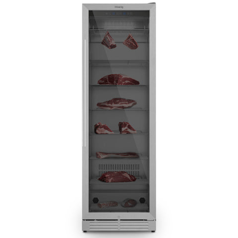 Ⓜ️🔵🔵🔵 H.Koenig BLK960 - Frollatore per carne in ACCIAIO INOX con vetro anti-UV, MEAT DRY AGER, cantina per maturazione carne da 415 litri, camera di stagionatura per carne, GANCI INCLUSI (Copy)