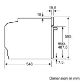 Ⓜ️🔵🔵🔵 SIEMENS HM778GMB1 - Forno combinato tradizione e microonde, funzione PIROLISI e IDROLISI, FRITTURA AD ARIA, PIZZA, colore nero