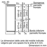 Ⓜ️🔵🔵🔵 Bosch KIV865SE0 - Frigorifero combinato da incasso, No Frost, 183 litri, Nuova classe E