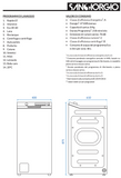 Ⓜ️🔵🔵🔵 SanGiorgio ST8013AD - Lavatrice carica dall'alto 8 kg, Made in Italy, 1300 RPM, Nuova classe A