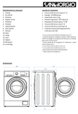 Ⓜ️🔵🔵🔵 SanGiorgio F914CA9 - Lavatrice 9 kg inverter, MADE IN ITALY, già inclusa GARANZIA 5 ANNI SU SCHEDA ELETTRONICA, centrifuga 1400 giri, Nuova classe A