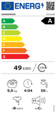 Ⓜ️🔵🔵🔵 SanGiorgio F914CA9 - Lavatrice 9 kg inverter, MADE IN ITALY, già inclusa GARANZIA 5 ANNI SU SCHEDA ELETTRONICA, centrifuga 1400 giri, Nuova classe A